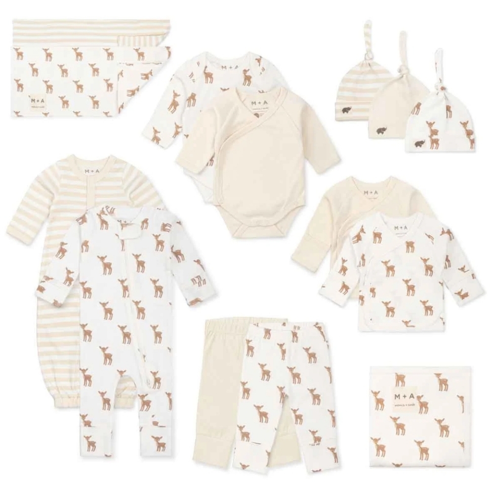 Monica and Andy NWT Huge Bundle/Lot/Set Baby Clothes Gown Hats Blanket Pants 0-3
